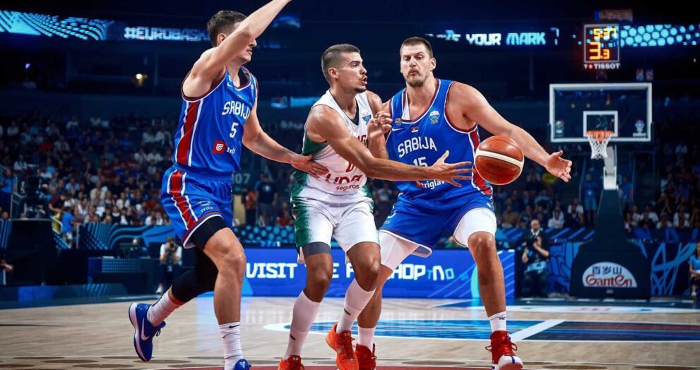 Portugal é derrotado pela Sérvia no segundo jogo do EuroBasket
