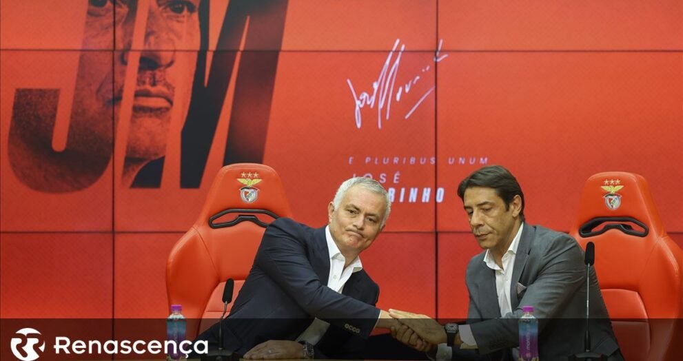 Tudo o que José Mourinho compartilhou na sua chegada ao Benfica