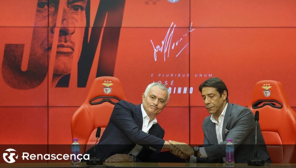 Tudo o que José Mourinho compartilhou na sua chegada ao Benfica