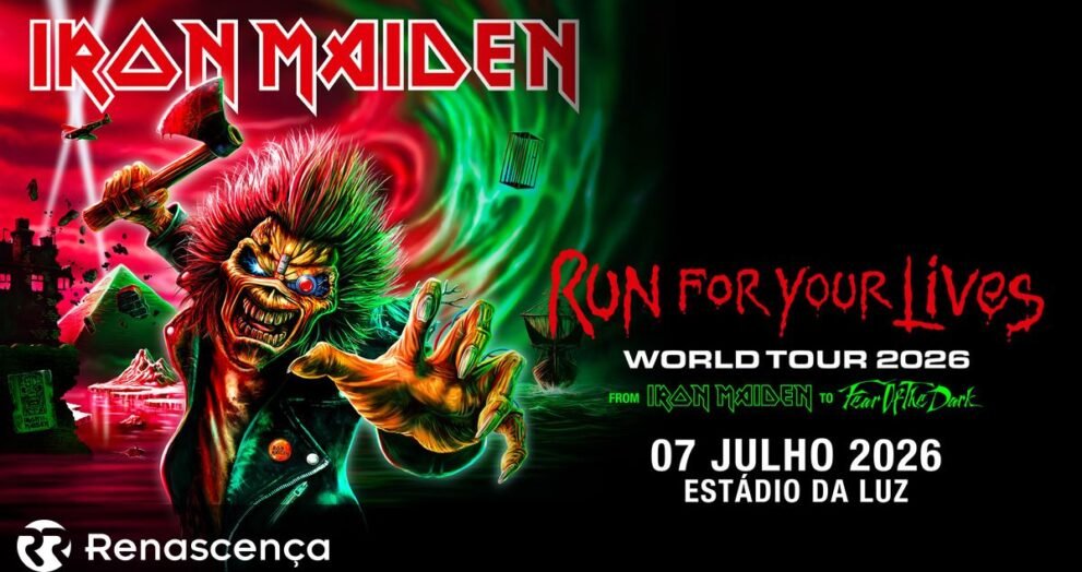 Iron Maiden se apresenta no Estádio da Luz em julho do ano que vem