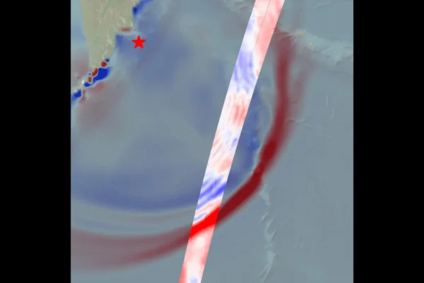 O Satélite SWOT da NASA Captura o Tsunami do Mega-terremoto de Kamchatka em Detalhes Impressionantes