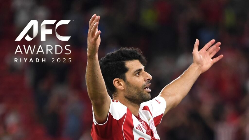 Mehdi Taremi na disputa pelo prémio de Melhor Jogador Asiático