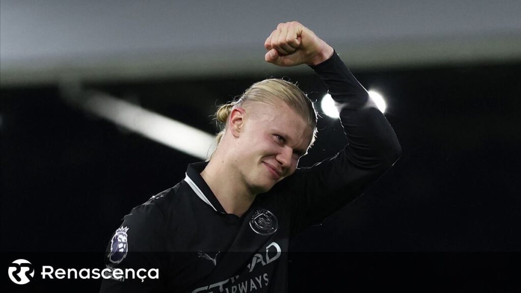 Haaland é o mais veloz da história a atingir os 100 tentos na Premier League.