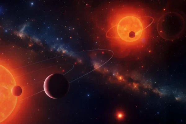 Astrônomos surpreendidos por três planetas do tamanho da Terra orbitando dois sóis