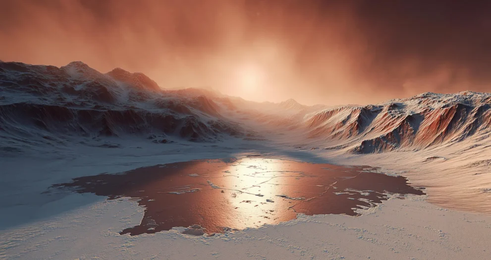 O mistério da água em Marte pode ter uma resposta simples em gelo