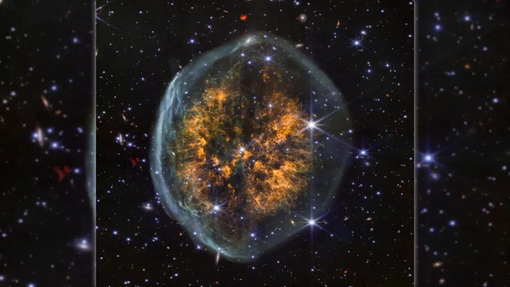 O Webb da NASA captura uma bizarra nebula em forma de cérebro ao redor de uma estrela moribunda