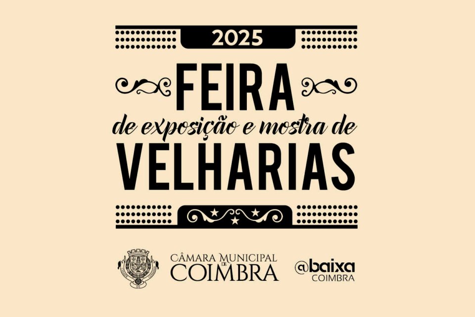 Feira de Velharias acontece sábado na Baixa de Coimbra