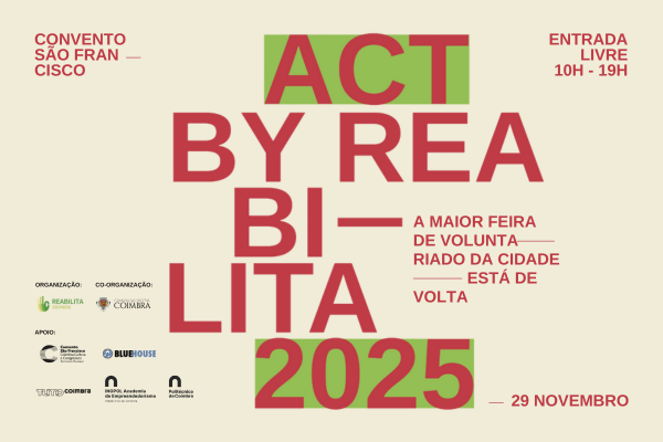 Convento São Francisco recebe a maior feira de voluntariado de Coimbra em 29 de novembro