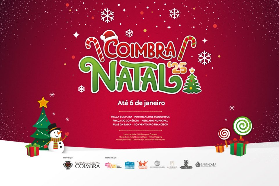 Natal em Coimbra: Luzes, Mercado, Concertos e Aldeia no Portugal dos Pequenitos