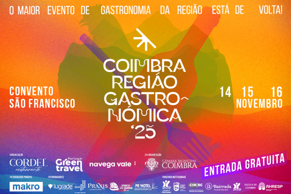 Festival Gastronômico de Coimbra: De 14 a 16 de Novembro no Convento São Francisco
