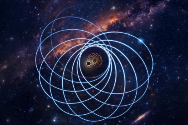 Um buraco negro e uma estrela de nêutrons colidiram em uma estranha órbita oval