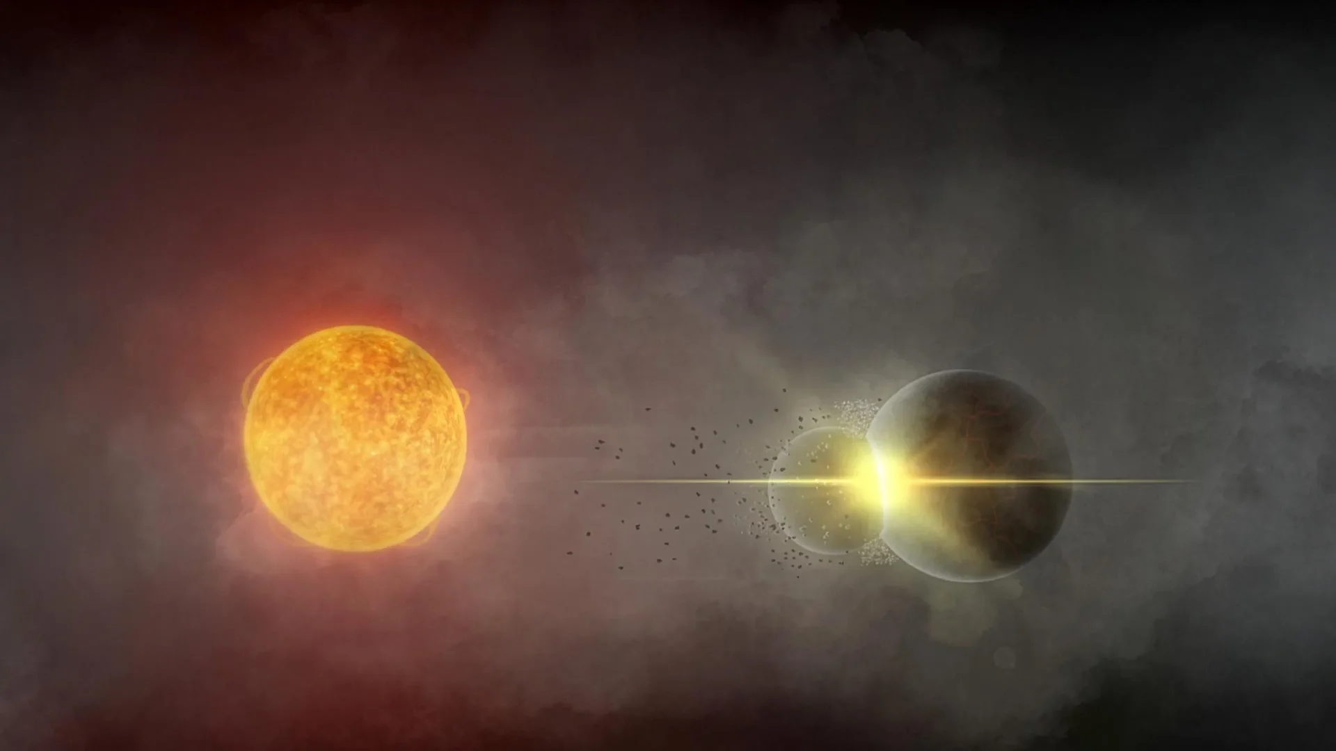Astrônomos acreditam ter testemunhado a colisão de dois planetas