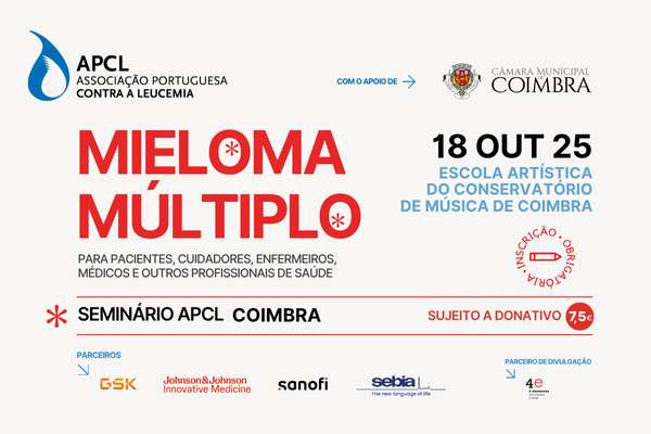 Seminário sobre Mieloma Múltiplo no Conservatório de Música de Coimbra dia 18 de Outubro