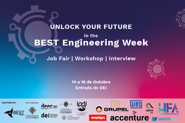 CM de Coimbra na BEST Engineering Week 2025: 14 a 16 de outubro