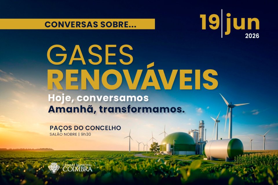 Sessão sobre Gases Renováveis e Transição Energética a 19 de Junho nos Paços do Concelho