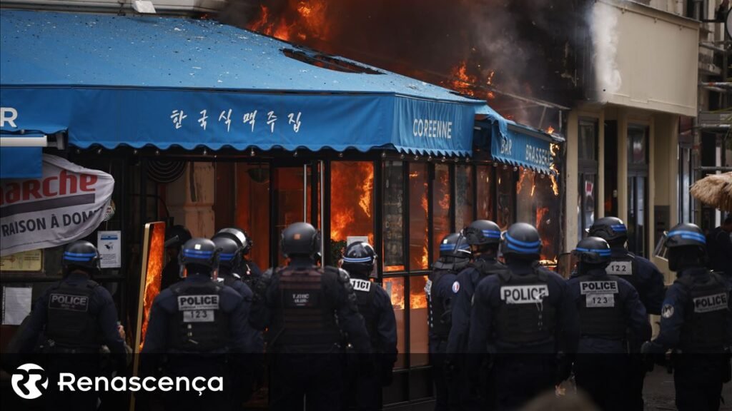 "Cerrar Total: 175 mil protestantes nas ruas e conflitos em diversas localidades francesas"