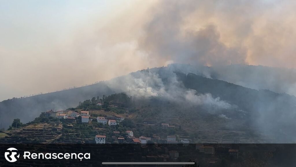 Incêndio em Seia já devastou seis residências secundárias e segue avaliando danos