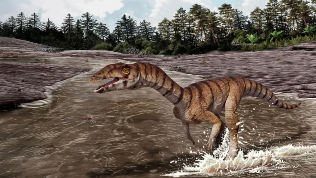 Este estranho parente de crocodilo do Triássico se parecia com um dinossauro avestruz